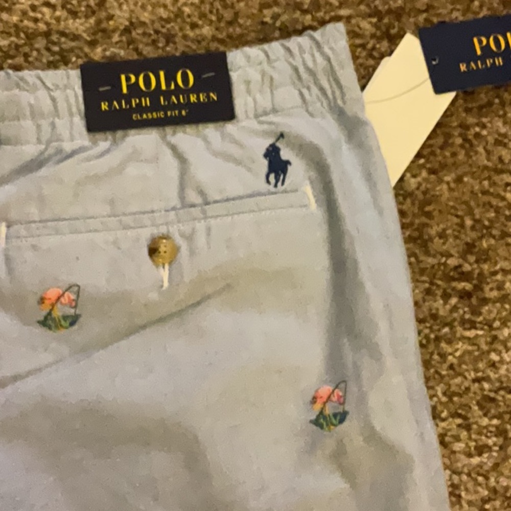Ralph Lauren Polo Pink Flamingo Shorts XL NWT $125 Preppy - Picture 5 of 5